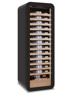 Cantinetta Vino Verticale Porta Vetro Ventilata Nera - VINARIUS60BLK