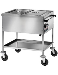 Carrello Termico Bagnomaria Temperature Differenziate 2 GN - CT1758TD