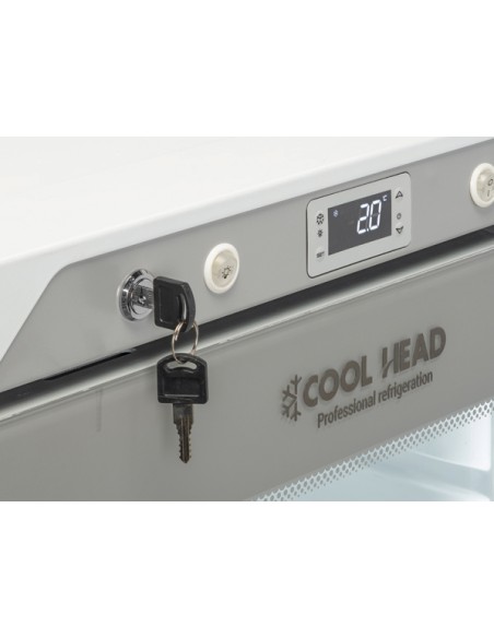 Armadio Frigo Bianco con Porta a Vetro Capacità 200 lt - QRG200