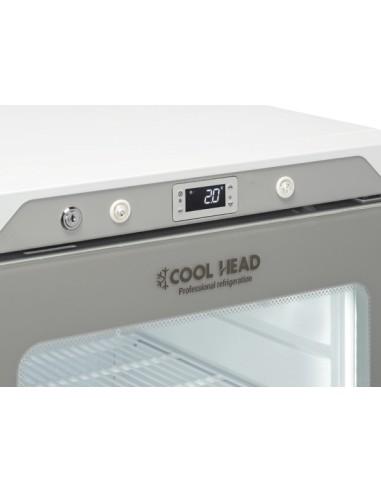 Armadio Frigo Bianco con Porta a Vetro Capacità 200 lt - QRG200