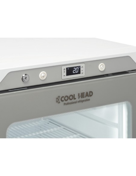 Armadio Frigo Bianco con Porta a Vetro Capacità 200 lt - QRG200