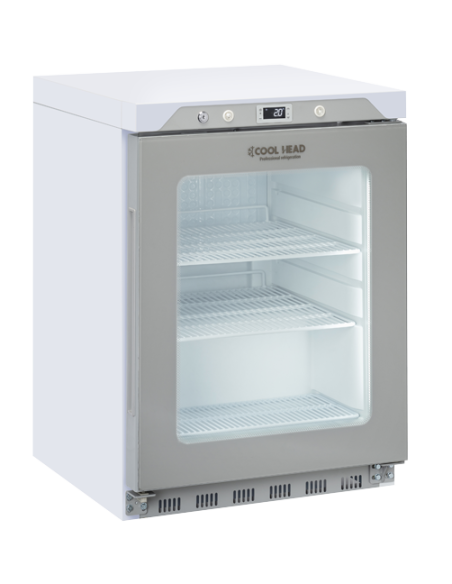 Armadio Frigo Bianco con Porta a Vetro Capacità 200 lt - QRG200