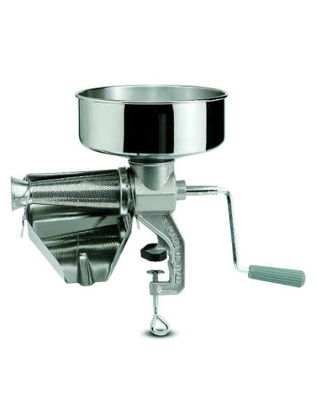 Spremipomodoro Manuale con Imbuto e Sgocciolatoio Inox - 8603N