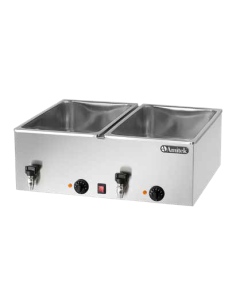 Bagnomaria da Banco per 2 GN 1 / 1 Altezza 200 mm - BM221R