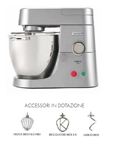 Impastatrice Planetaria Kenwood Professional 1700W - KPL9000S