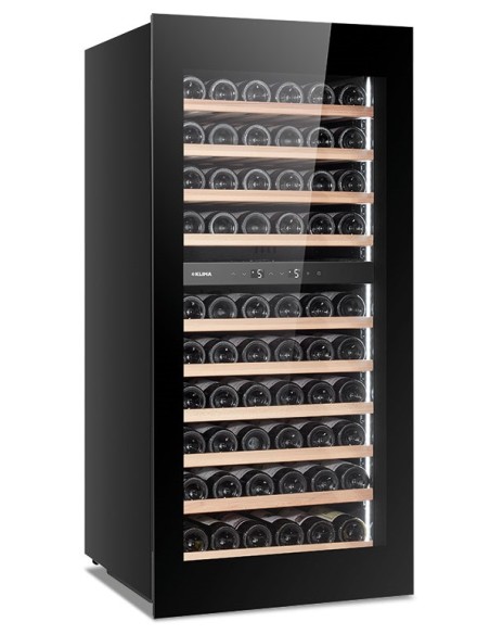 Frigorifero Vino Ventilato Nero con Doppia Temperatura - DW60 2THK
