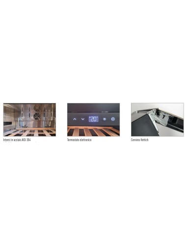 Frigorifero Vino Ventilato Nero con Doppia Temperatura - DW60 2THK