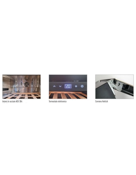 Frigorifero Vino Ventilato Nero con Doppia Temperatura - DW60 2THK
