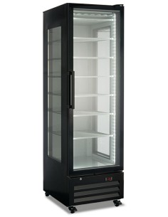 Vetrina Congelatore Statica Gelateria 3 Lati Vetro Nera FR410ST BLK