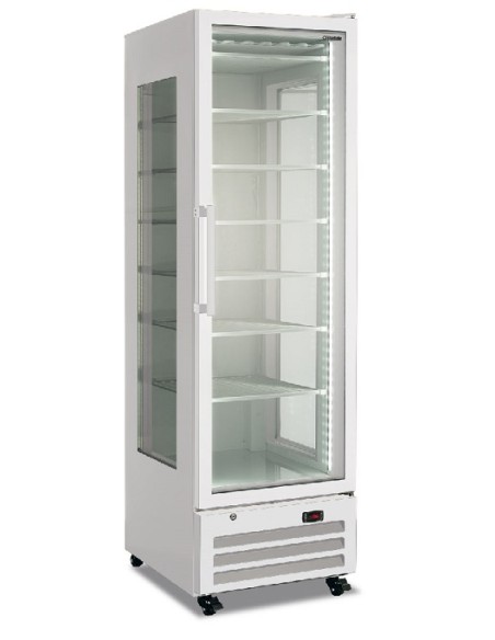 Vetrina Congelatore per Gelateria Bianca 3 Lati Vetro - FR410ST WHT