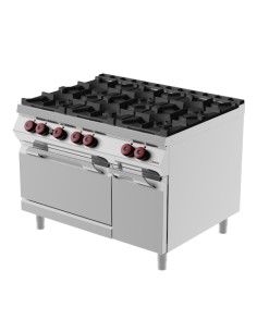 Cucina a gas 6 Fuochi Aperti con Forno a Gas e Armadietto - FAG93M0