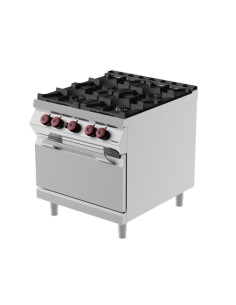 Cucina a gas 4 Fuochi Aperti con Forno a Gas e Armadietto - FAG92M0