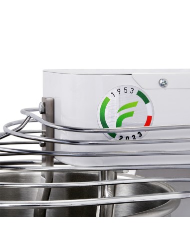 Impastatrice a Spirale Testa e Vasca Fissa 10 Lt - FI10M