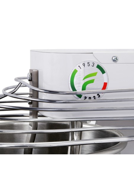 Impastatrice a Spirale Testa e Vasca Fissa 10 Lt - FI10M
