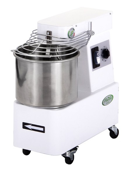 Impastatrice a Spirale Testa e Vasca Fissa 10 Lt - FI10M