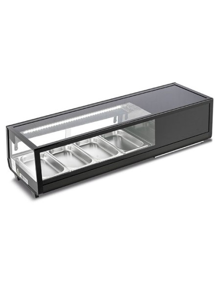 Vetrina Sushi con Vetro Dritto - Capacità 6 GN 1/3 - SUSHI6DGN