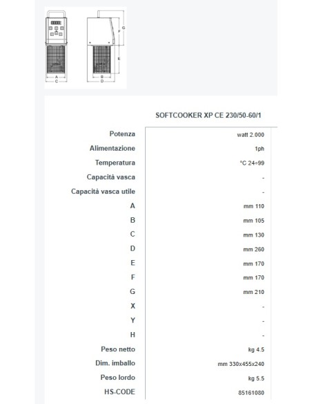 Roner Cottura Bassa Temperatura - SOFTCOOKER XP