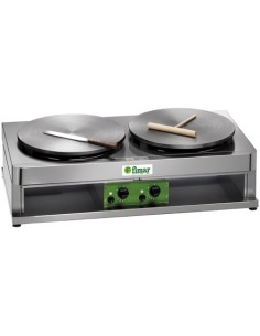 Crepiera a Gas Piastra Doppia Diametro Crepes 400 mm - CR400G2