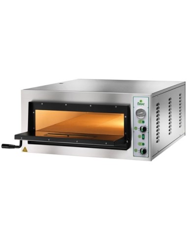 Forno Pizza Elettrico Frontale Inox Piano Cottura Refrattario - FME6