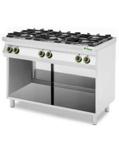 Cucina 6 Fuochi a Gas Metano su Vano a Giorno - CC76G