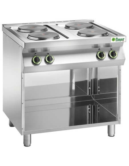 Cucina 4 Piastre Elettriche Diametro 220 mm con Porte - CC74P