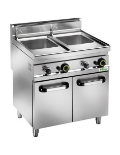 Cuocipasta A Gas Su Mobile CPM30DM Capacità Vasca 25+25 Lt