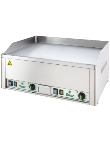Fry Top Elettrico Piano Doppio Liscio Acciaio Cromato - FRY2LC Fry Top Elettrico Piano Doppio Liscio Acciaio Cromato - FRY2LC