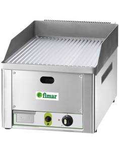 Fry Top a Gas Acciaio Cromato Rigato 1 Bruciatore - FRY1RMC