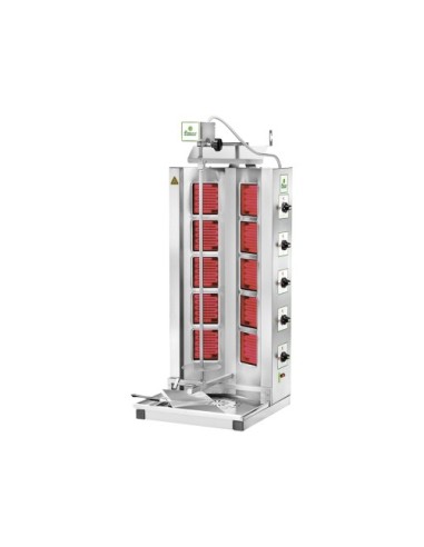 Gyros Kebab Elettrico GYR100 Capacità Carne 50/85 Kg 10 Resistenze