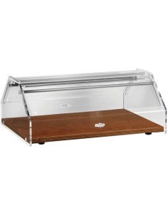 Vetrina Neutra Piano in Legno Noce - Dimensioni 53x35x21h - VL4748