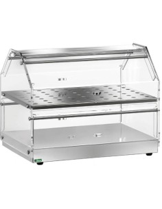 Vetrina Neutra da Banco - Acciaio Inox - 2 Piani - VBN4752