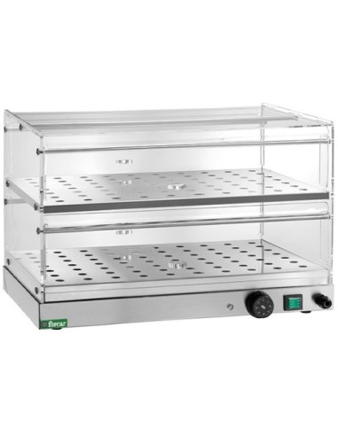 Vetrina Calda da Banco 2 Ripiani Dimensione 50x35x40h cm - VBR4756