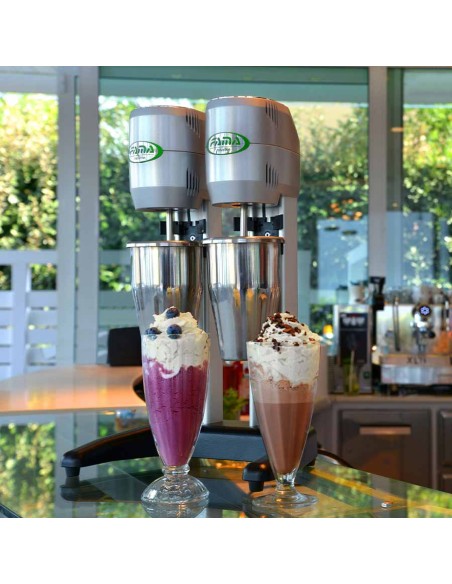 Frullatore per Frappè con Doppio Bicchiere inox - MF4D
