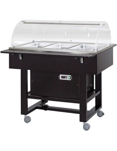 Carrello di Servizio Legno Carbon Refrigerato 3 GN 1/1 - CLR2788NCA