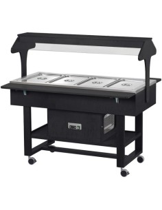 Carrello Servizio Legno Carbon Refrigerato 4 GN 1/1 - ELR2825CA