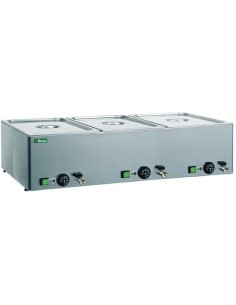 Bagnomaria Temperature Differenziate 3 GN1/1 Rubinetto - BMV31