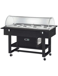 Carrello di Servizio Refrigerato Legno Carbon 4 GN1/1- ELR2827CA