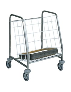 Carrello Inox Porta Vassoi Capacità 130 Vassoi 53x32,5 / 37x53 - CA631