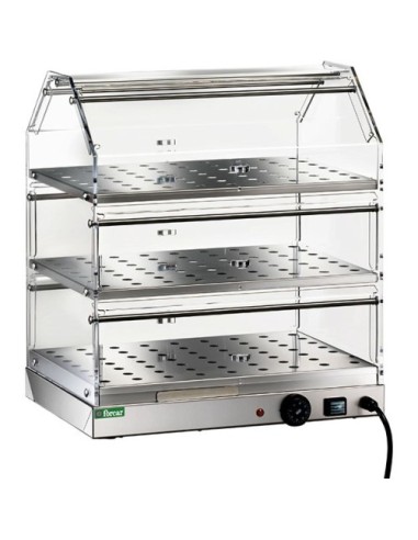 Vetrina Calda da Banco 3 Ripiani Dimensione 50x35x54H cm - VBR4753