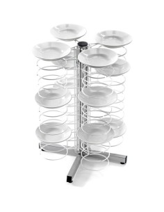 Portapiatti a Colonna Griglie Verniciate 48 Piatti da 18-23 - CA1435