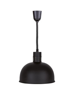 Lampada Riscaldante Infrarossi a Sospensione Nera Diametro 29 - HLEN