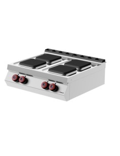 Piano Cottura Elettrico da Banco 4 Piastre in Ghisa Quadre - PE072TQ