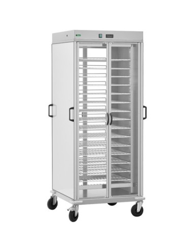 Carrello Portapiatti Armadiato Riscaldato 10 Griglie GN2/1 - CG1439AC
