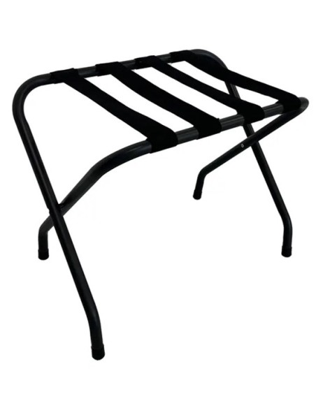 Reggivaligia Camera Hotel Cromato Nero - 2 Quantità - RVBLACK