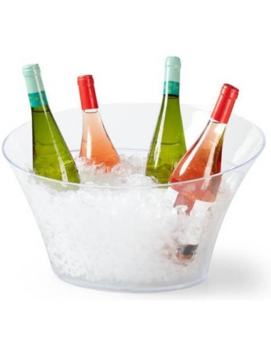 Secchiello Vino e Champagne Acrilico Ovale Trasparente