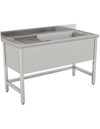 Lavello Inox Lavaggio Pentole a Giorno Dimensione 1000x600x850/900h cm