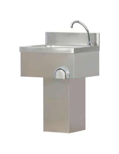 Lavamani Inox a Colonna con Comando a ginocchio - LC50