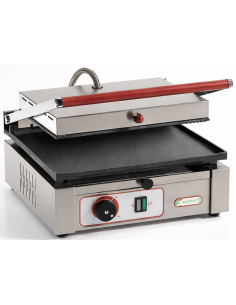 Piastra Elettrica in Ghisa Liscia Coperchio Rigato - PS1010L