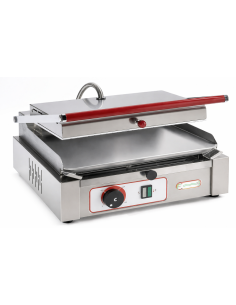 Piastra Elettrica in Acciaio Cromato Liscia Superficie Utile 270x242 mm