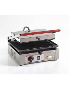 Piastra Elettrica in Ghisa Rigata Coperchio Rigato Superficie Utile 370x242 mm